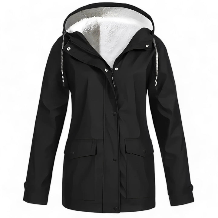 Levoire | Fleecegeftterter Manteau De Pluie Noir