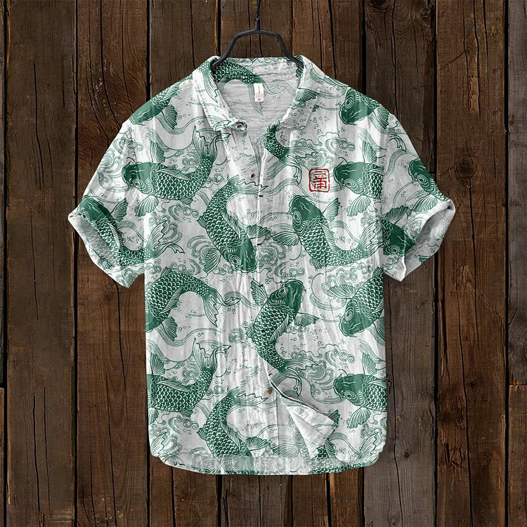 Levoire | Pêche Art Chemise Vert menthe