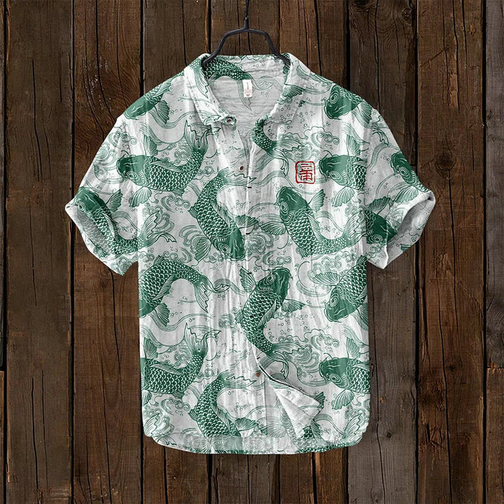 Levoire | Pêche Art Chemise Vert menthe