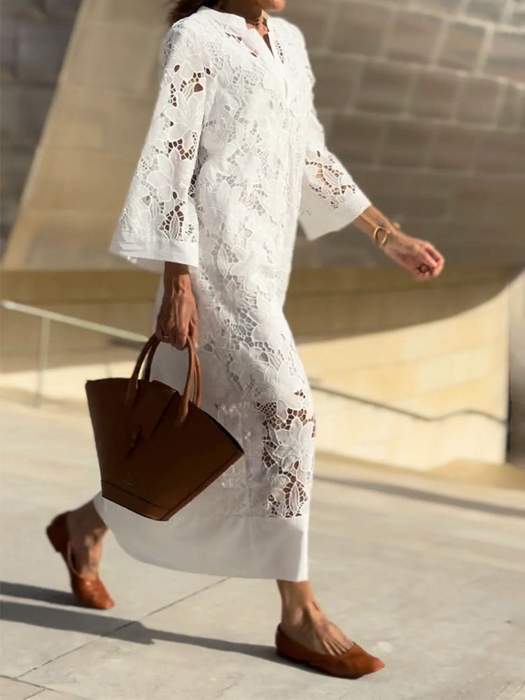 Levoire | Robe En Dentelle Avec Une Touche Romantique