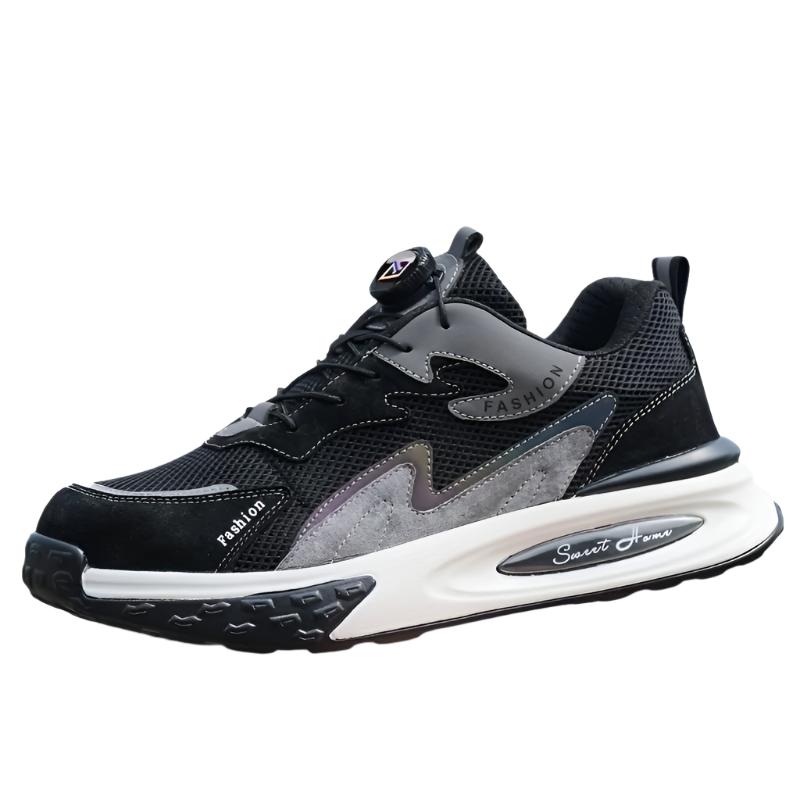 Levoire | Chaussures De Sécurité Sportives À La Marche Et À Semelle Surélevée Pour Hommes Noir
