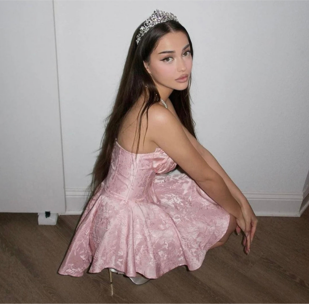 Levoire | Robe Mini Satin Korsatzt