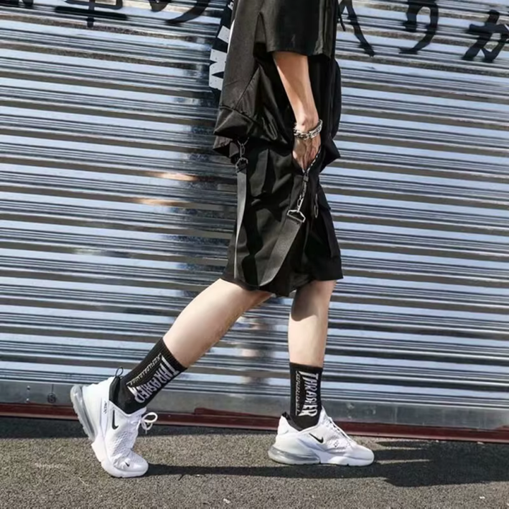 Levoire | Shorts Cargo Noirs Avec Détails Pratiques