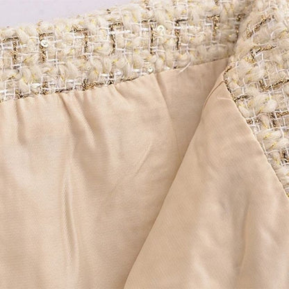 Levoire | Jupes en tweed en A avec boutonnière