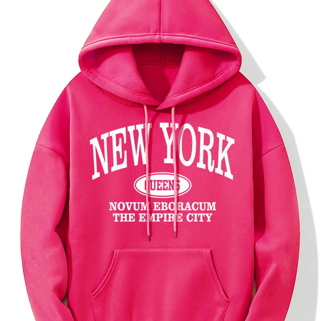 Levoire | Sweat À Capuche Avec Impression D'Imprimerie De New York Et Poche Kangourou