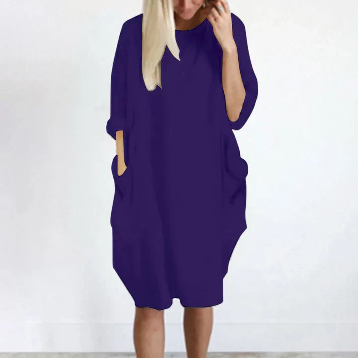 Levoire | Robe Décontractée À Manches Longues Lilas