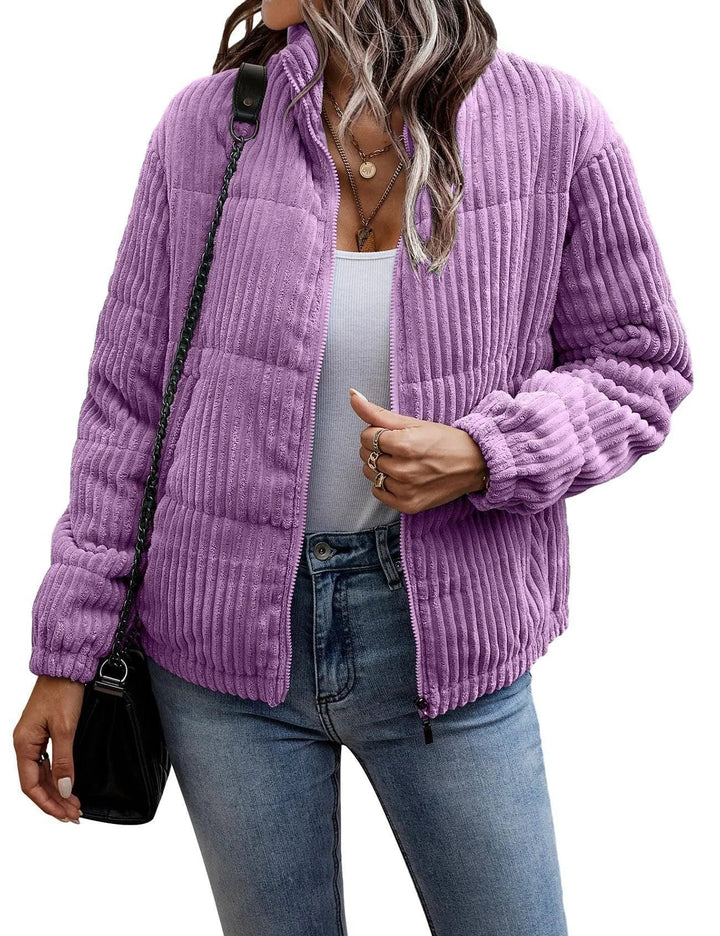 Levoire | Veste légère avec cordon et poche courte Lila