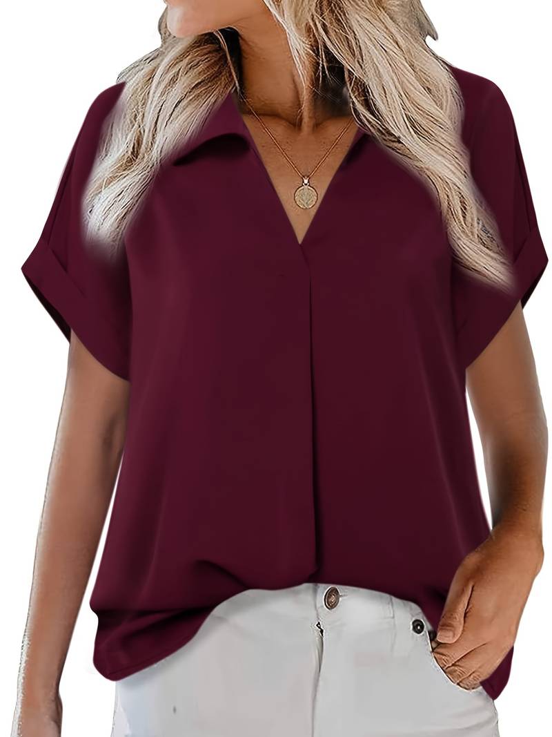 Levoire | Chemise D'Été Décontractée À Col Rabattu
