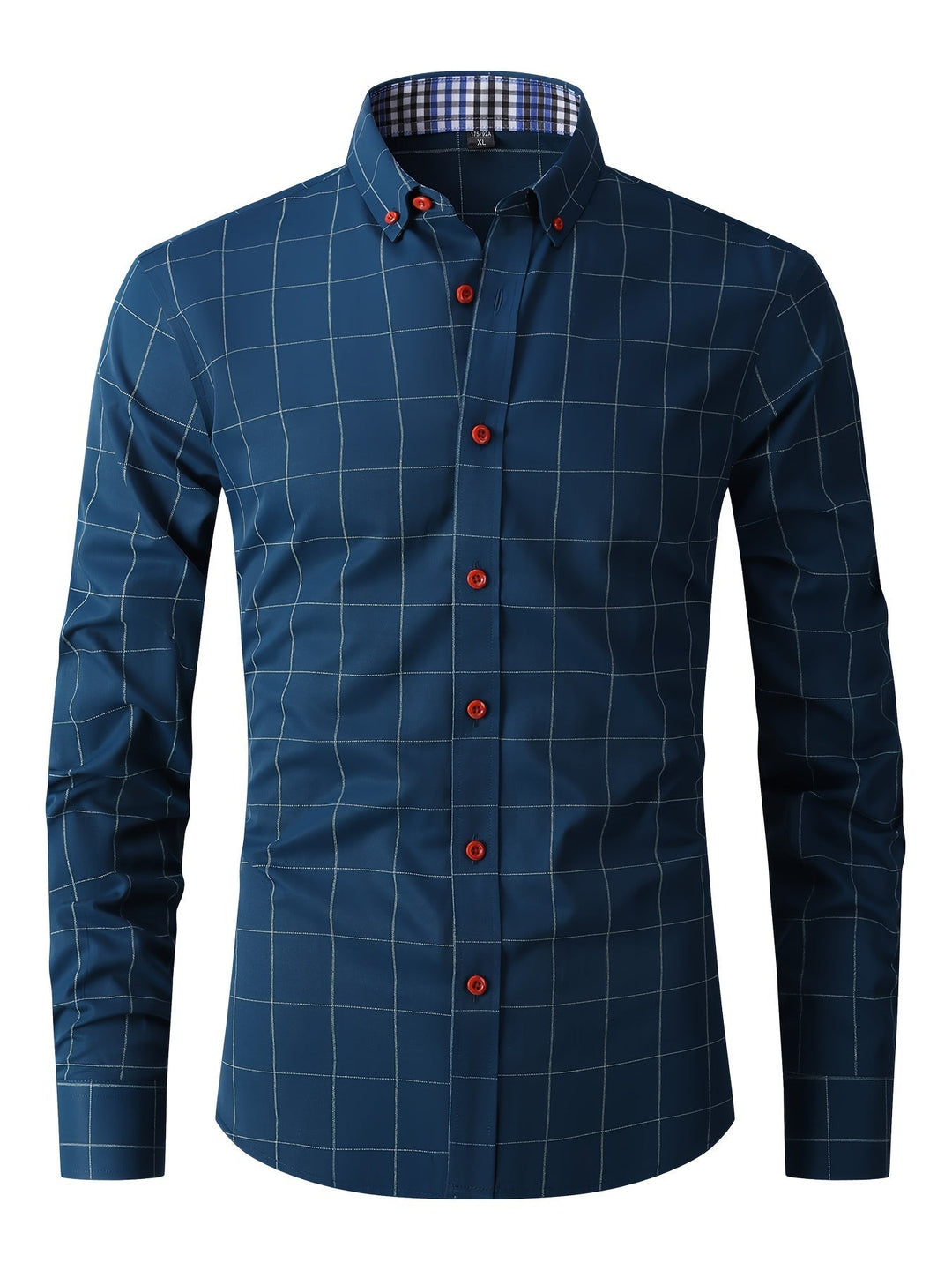 Levoire | Chemise D'Affaires À Carreaux À Manches Longues Merimustav