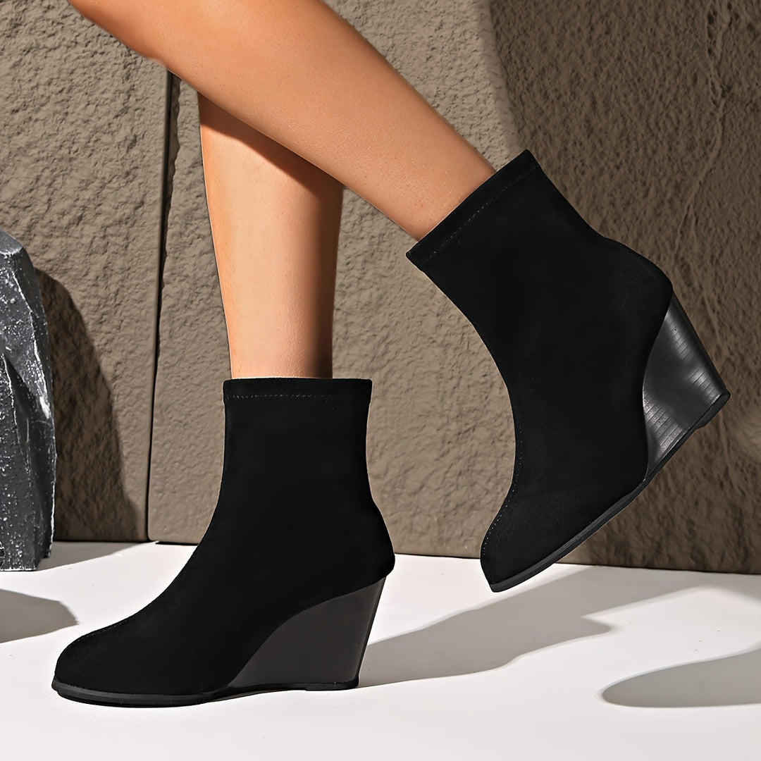 Levoire | Bottines À Talons Hauts En Velours Noir
