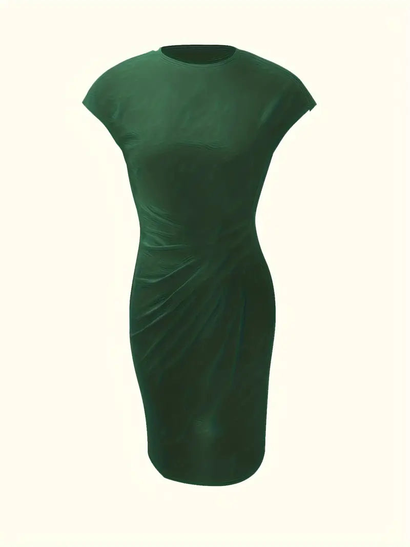 Levoire | Robe Unie Avec Encolure Ronde Et Encolure Ronde