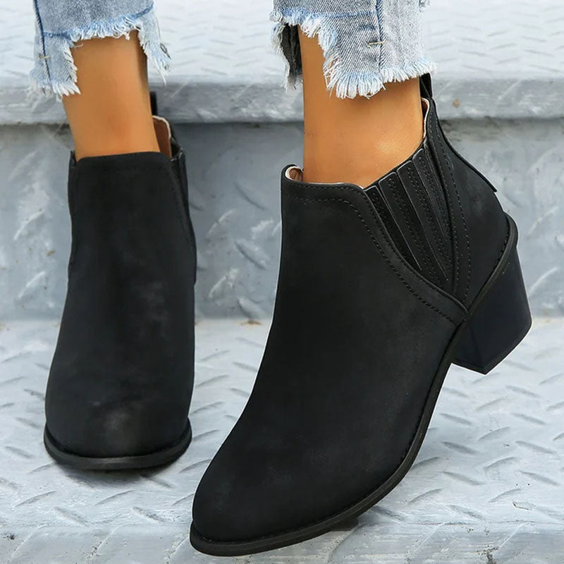 Levoire | Collection De Vin Bottes Basses À Talon Régal Pour Femmes