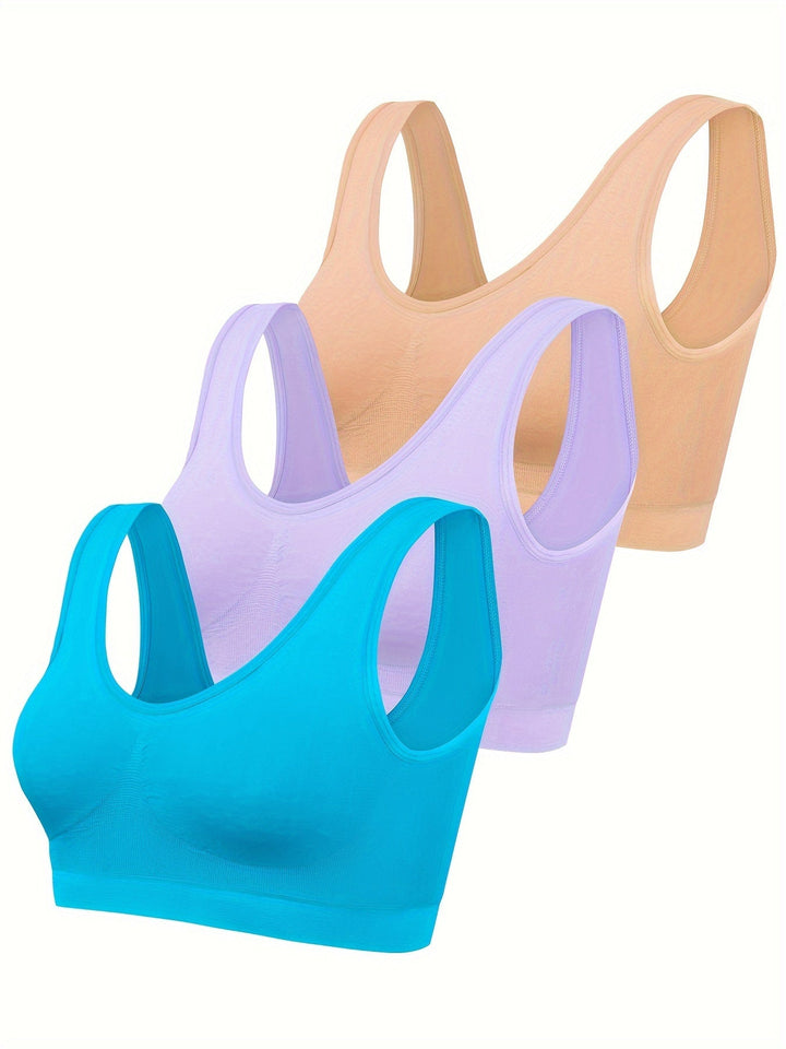 Levoire | Série 3 Tanktopia Unis Et Brassière De Sport Sans Coutures Couleur mélangée 3