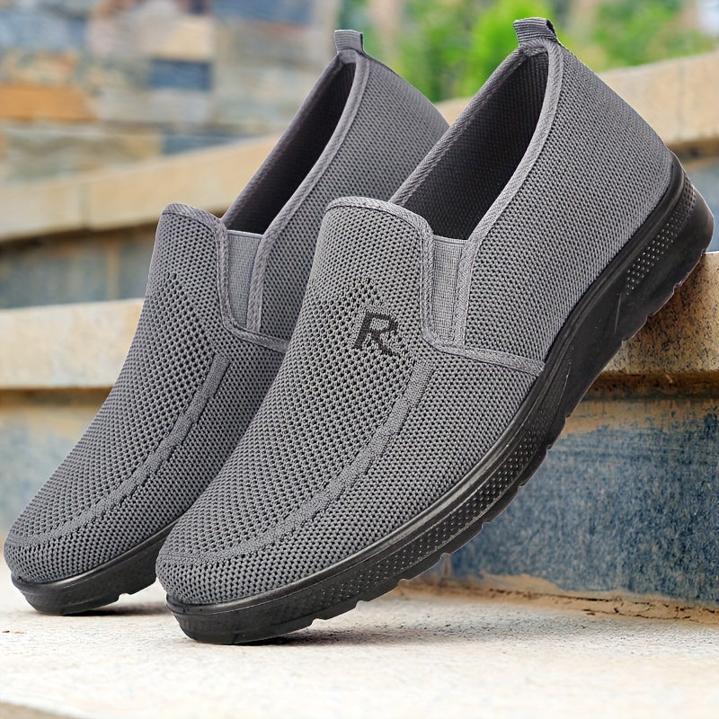 Levoire | Chaussons Pour Hommes En Tissu Avec Un Design Uni gris