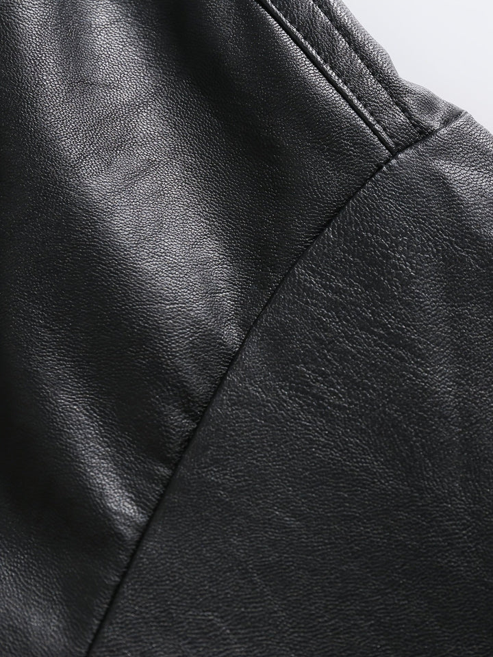Levoire | Veste Pour Hommes En Cuir Pu Élégant