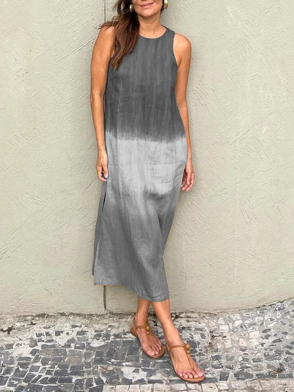 Levoire | Robe D'Été Pour Femmes Avec Décolleté En V Gris clair