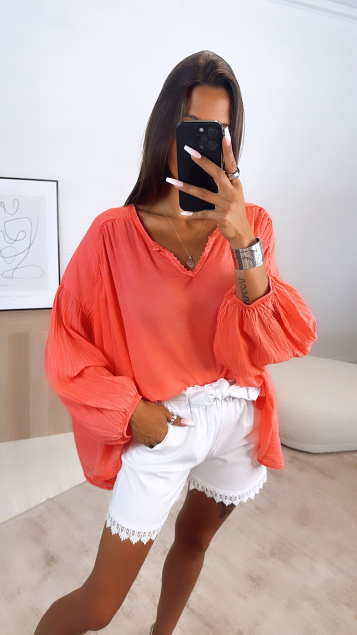 Levoire | Chemise En Corail Amelia En Coton L