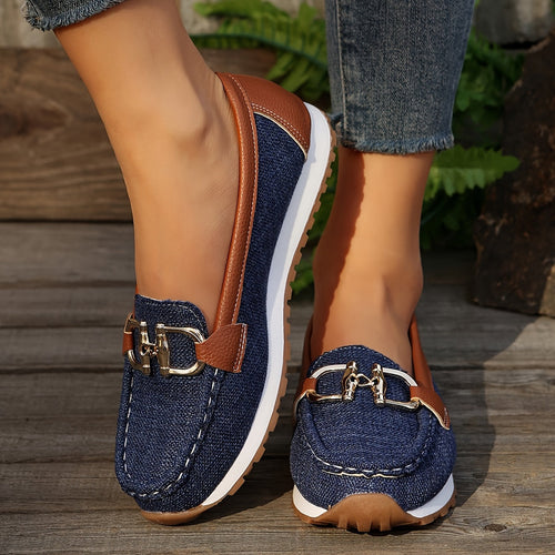 Levoire | Femmes Mocassins Décontractés Avec Bande Métallique