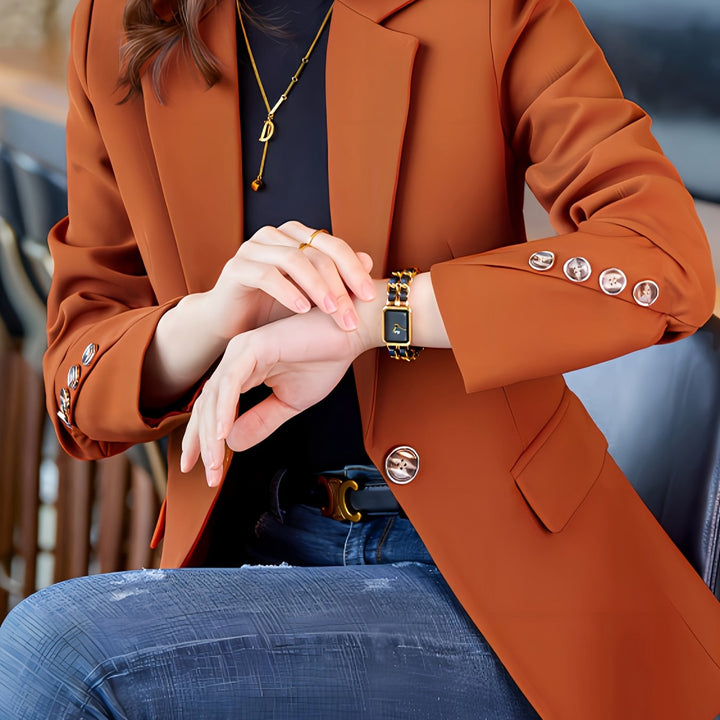 Levoire | Blazer Élégant Avec Col Et Bouton