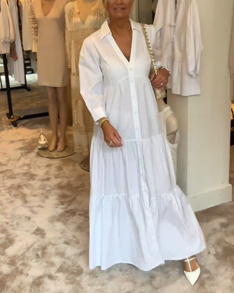 Levoire | Robe Avec Boutons Et Revers