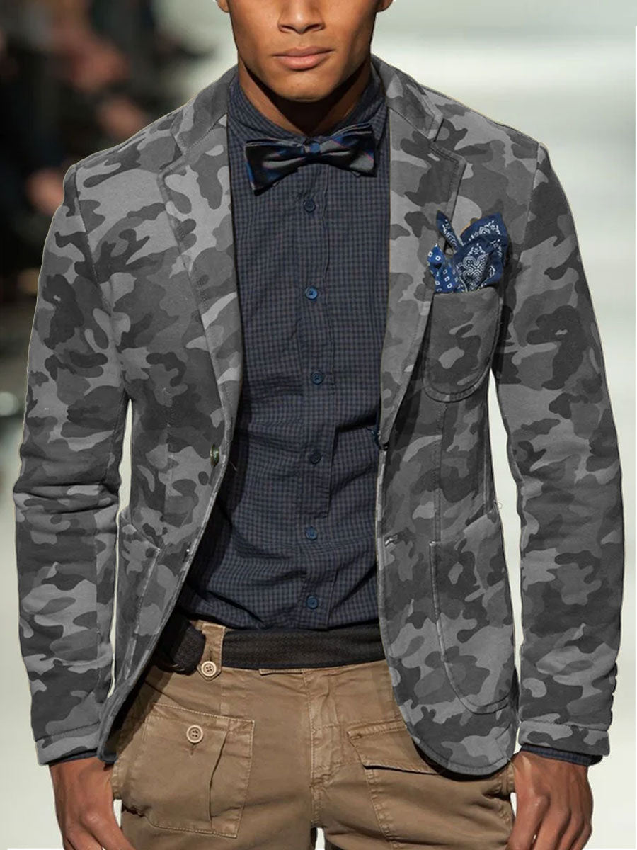 Levoire | Blazer Camo Décontracté à Poches