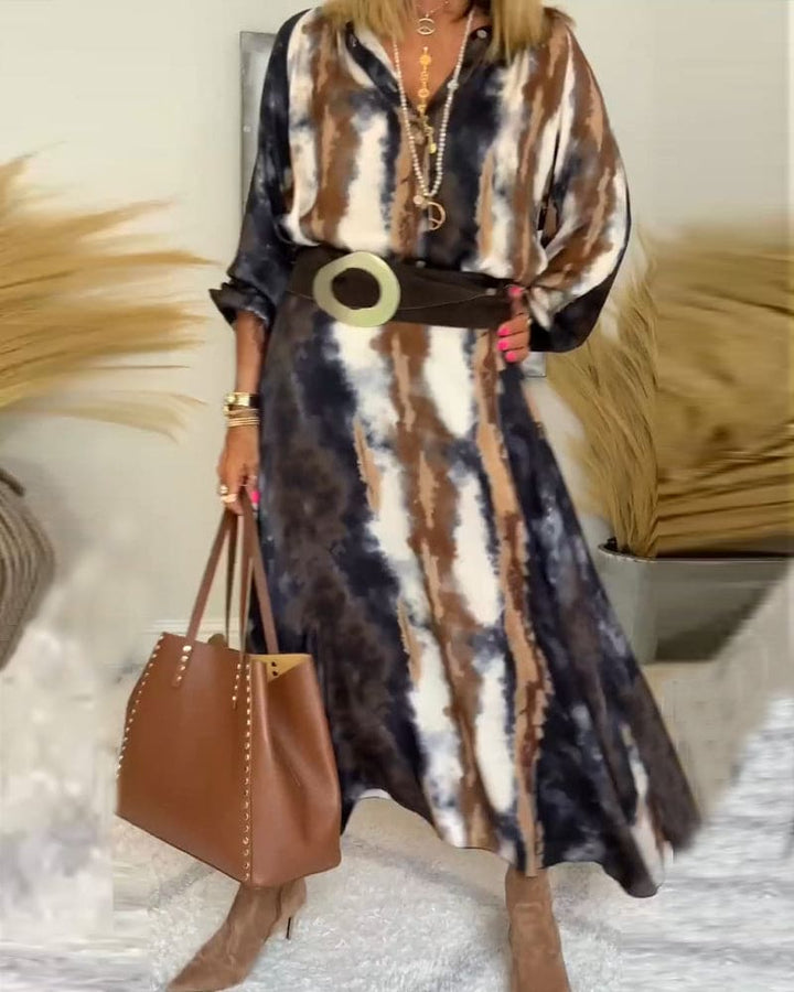 Levoire | Robe Tie Dye Patchwork Pour Femmes