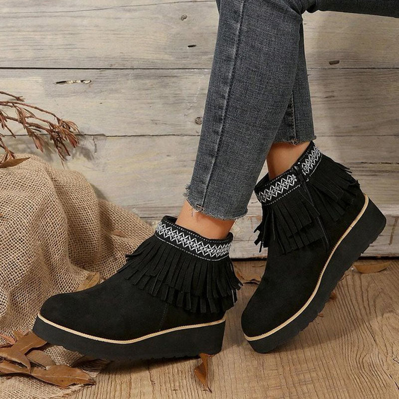 Levoire | Bottines À Franges Hiver