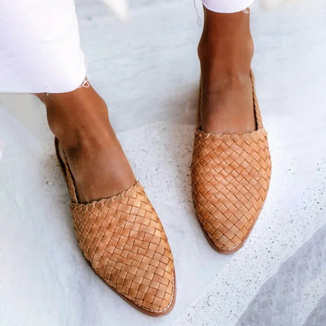 Levoire | Chaussures Plates Aigües Tressées Kaki