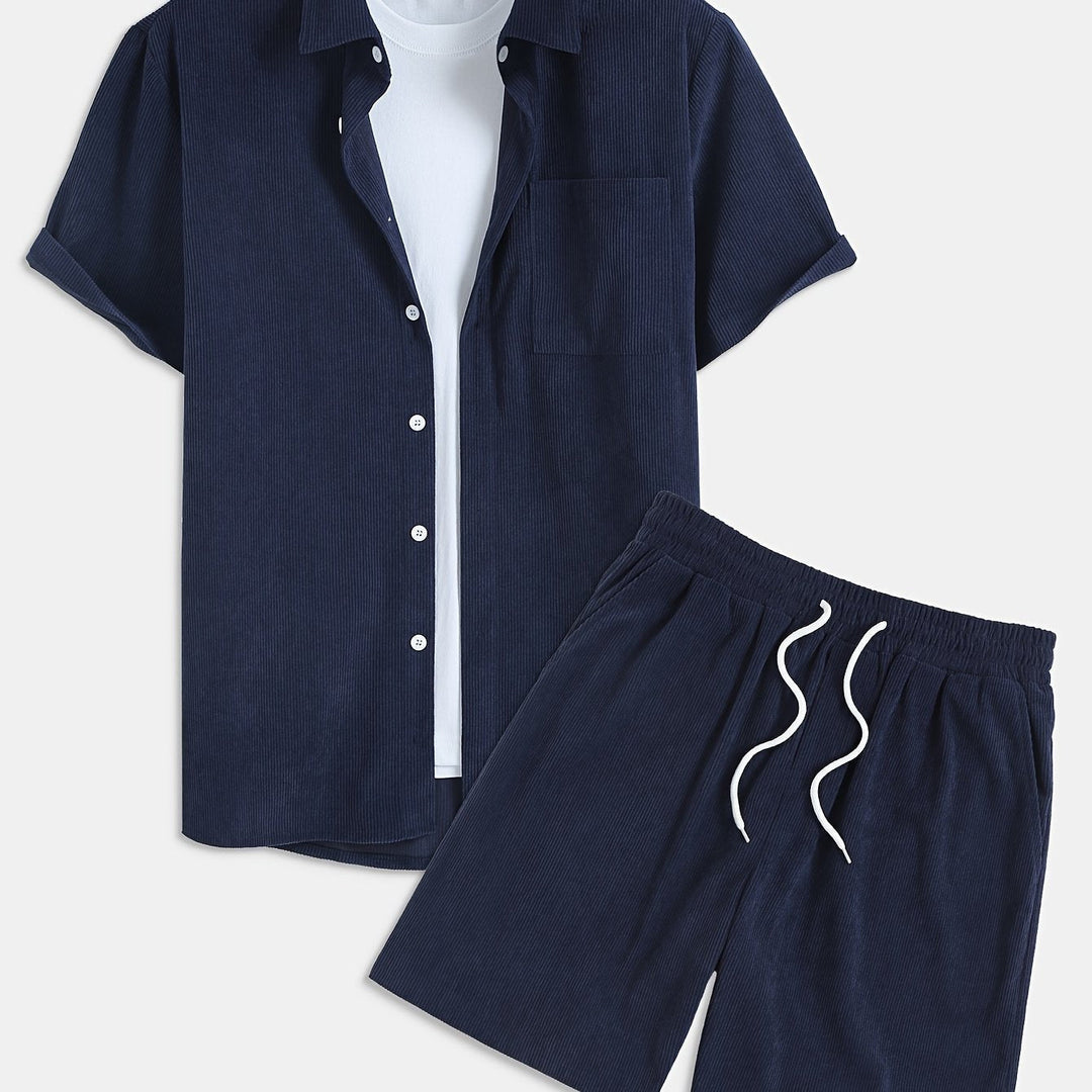 Levoire | Ensemble D'Été Uni Avec T-Shirt Et Short