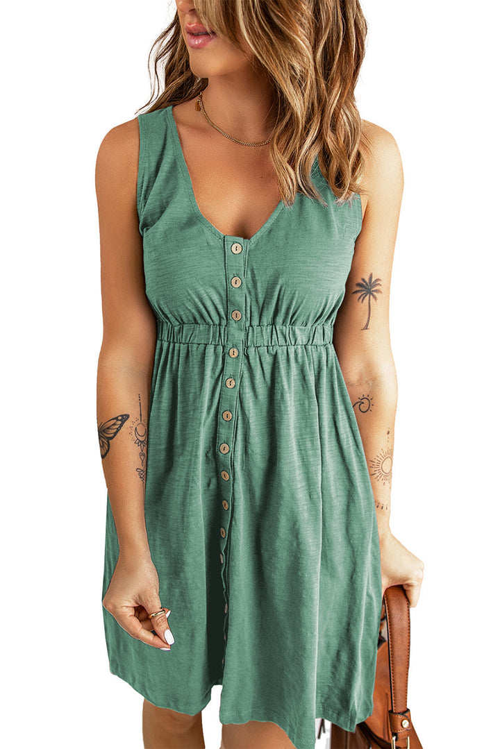 Levoire | Robe Sans Manches Verte