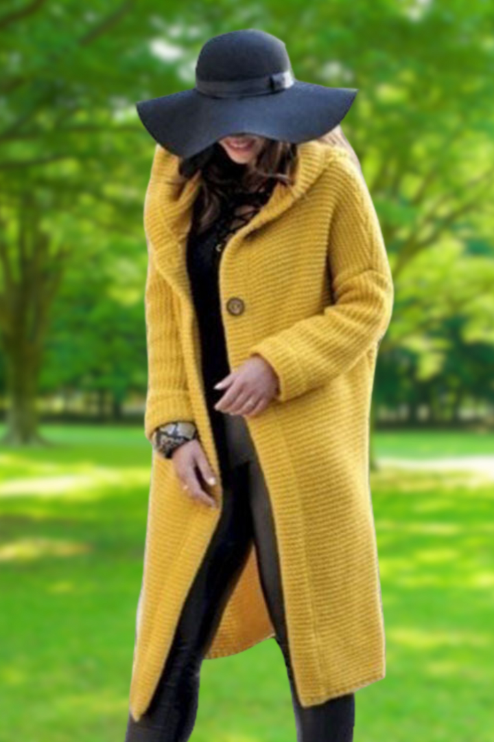 Levoire | Élégant Long Gilet Jaune