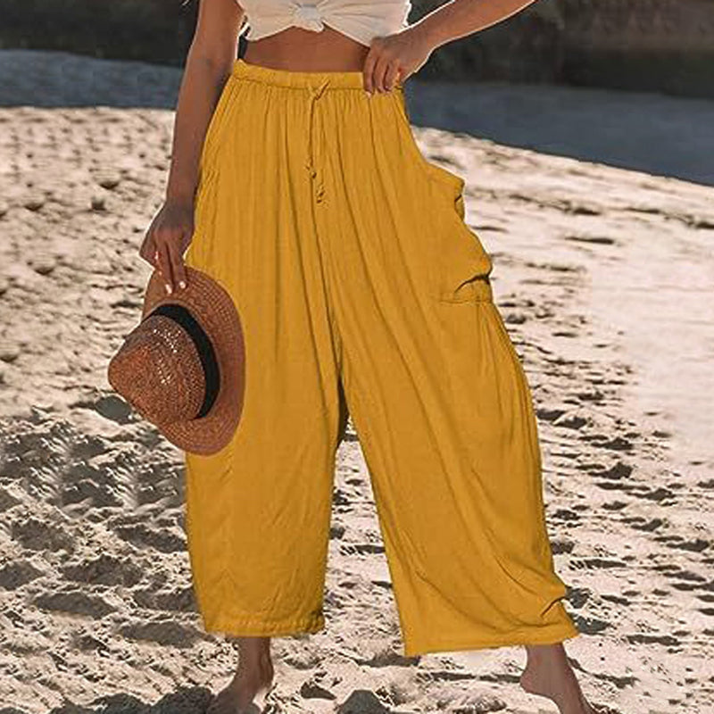 Levoire | Pantalon Décontracté Confortable Jaune