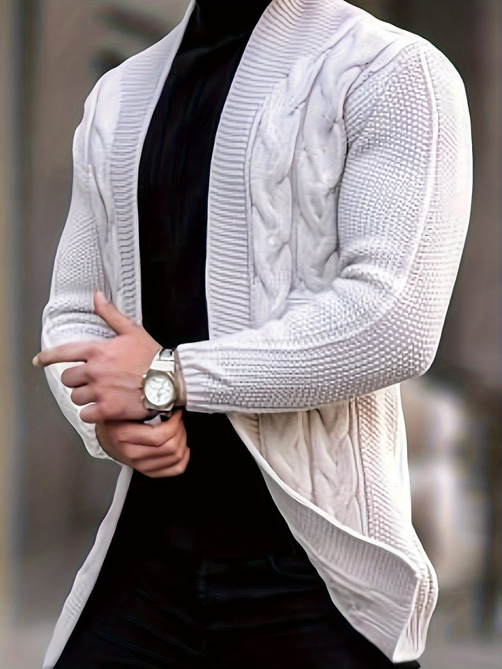 Levoire | Grandes Tailles Cape En Tissu Pour Homme Blanc