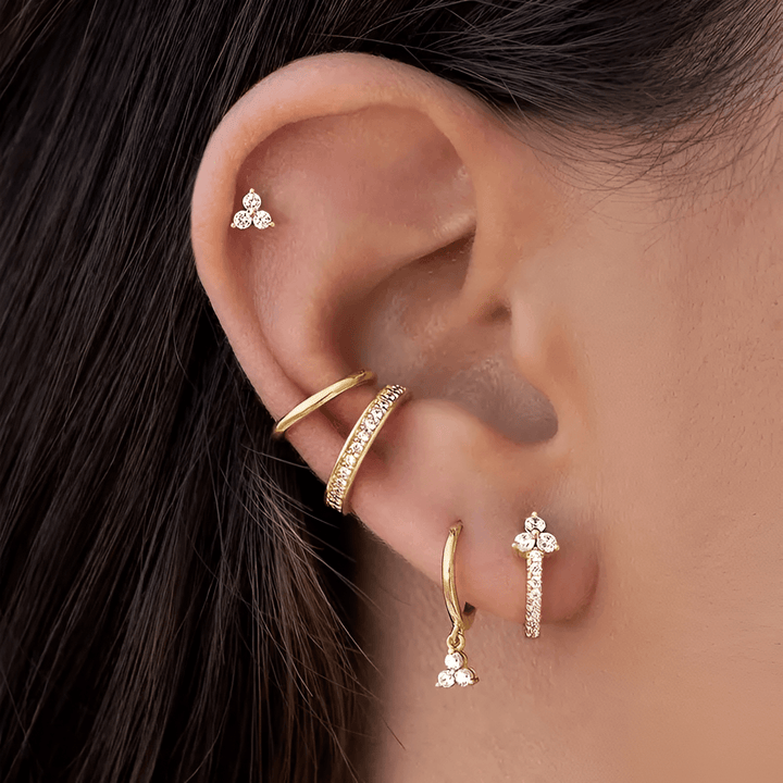 Levoire | Boucles D'Oreilles Suspendues Série 7 Pièces