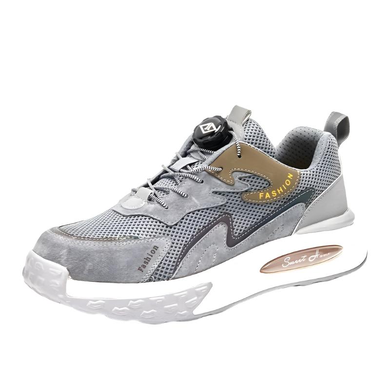 Levoire | Chaussures De Sécurité Sportives À La Marche Et À Semelle Surélevée Pour Hommes Gris