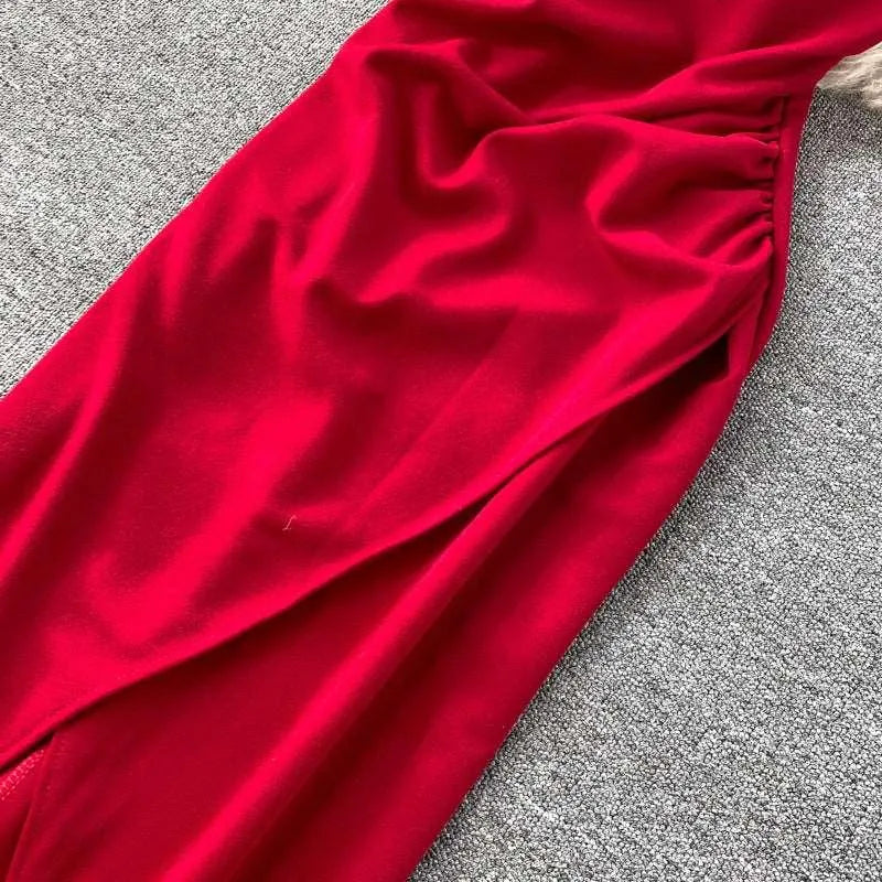 Levoire | Robe à décolleté en V et fente