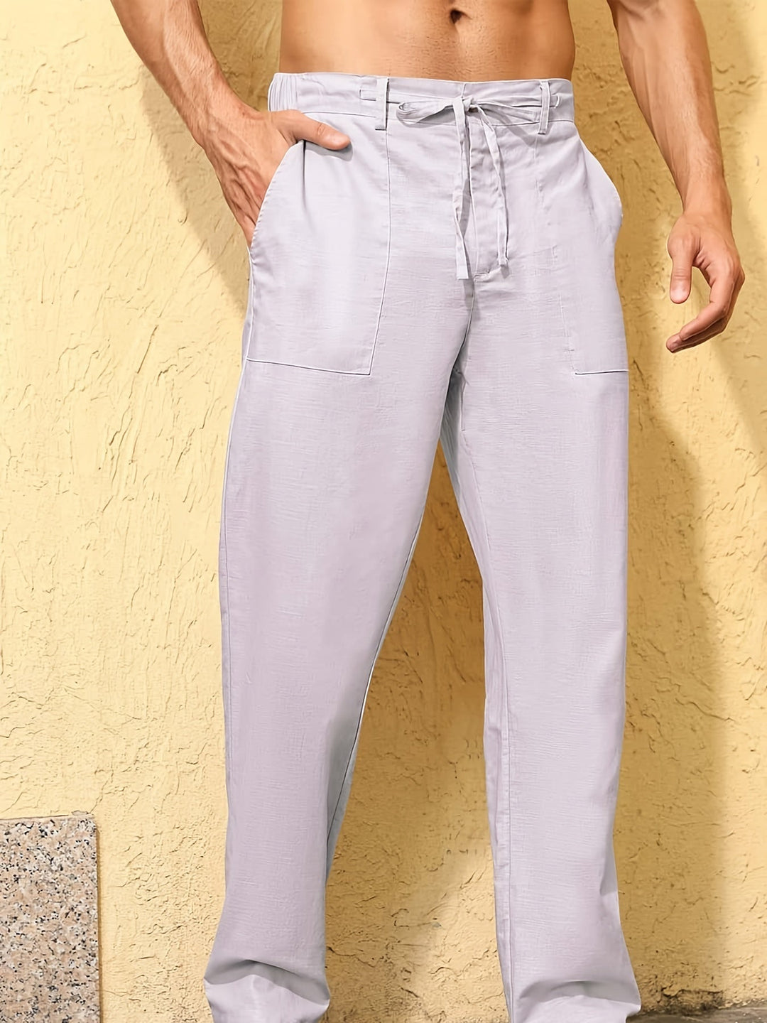 Levoire | Pantalons Cargo Doux En Mélange De Coton Et Lin