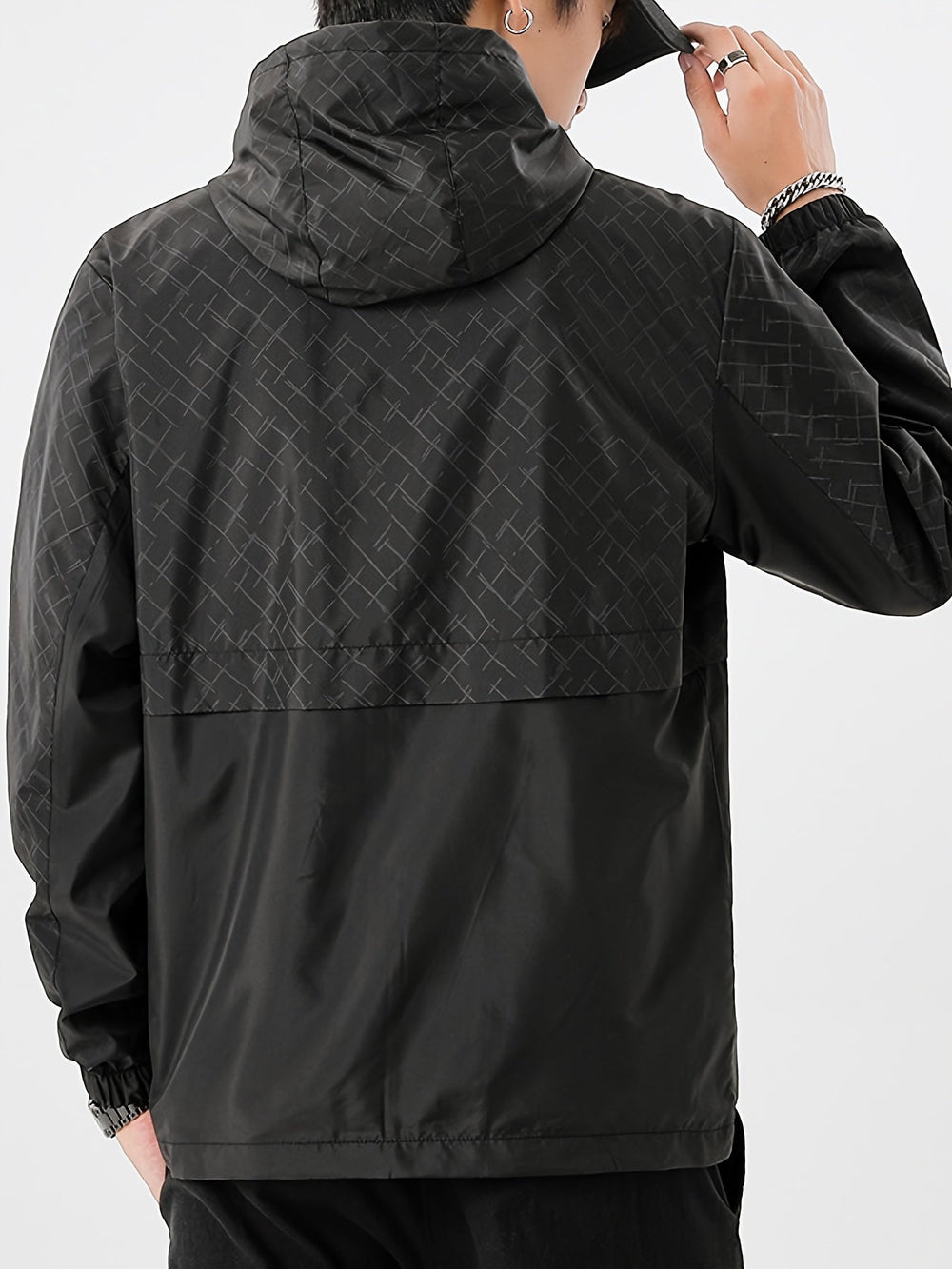 Levoire | Veste De Pluie Pour Hommes À Motif Écossais