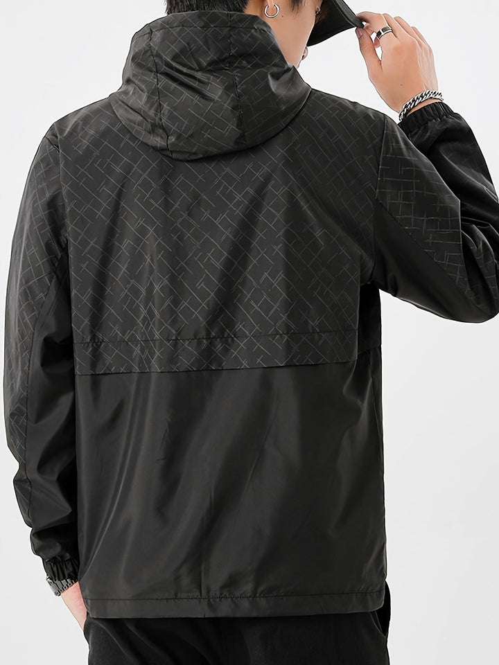Levoire | Veste De Pluie Pour Hommes À Motif Écossais