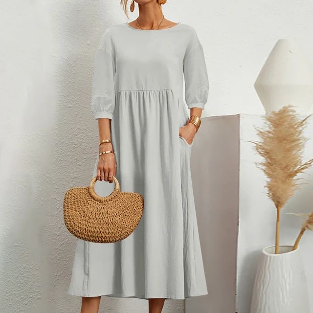 Levoire | Robe Flatteuse Et Élégante Stein Gris