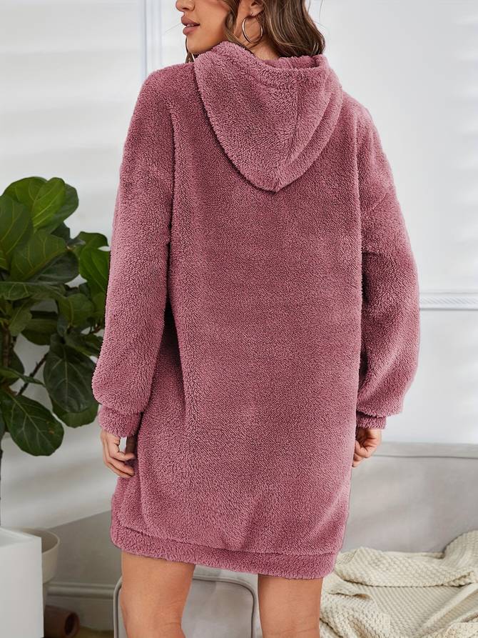 Levoire | Pull À Capuche En Teddy Chaud D'Automne Pour Femmes