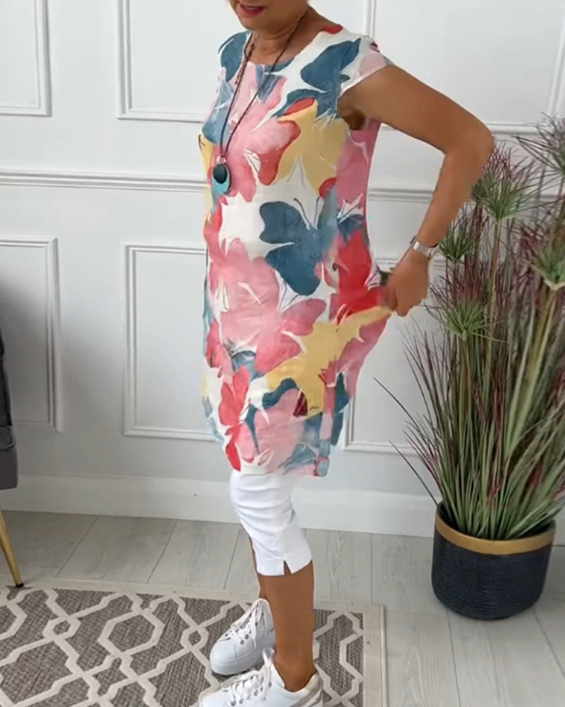 Levoire | Robe chemise avec imprimé papillon