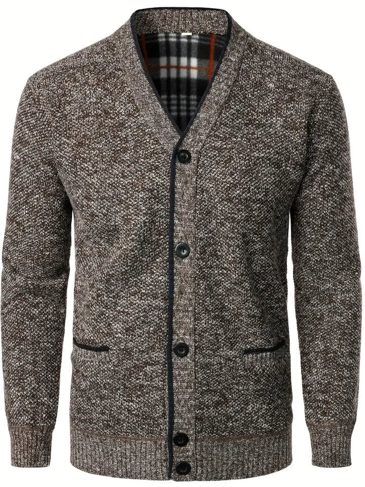 Levoire | Élégant Gilet Classique Pour Homme Avec Poches Et Col En V Braun