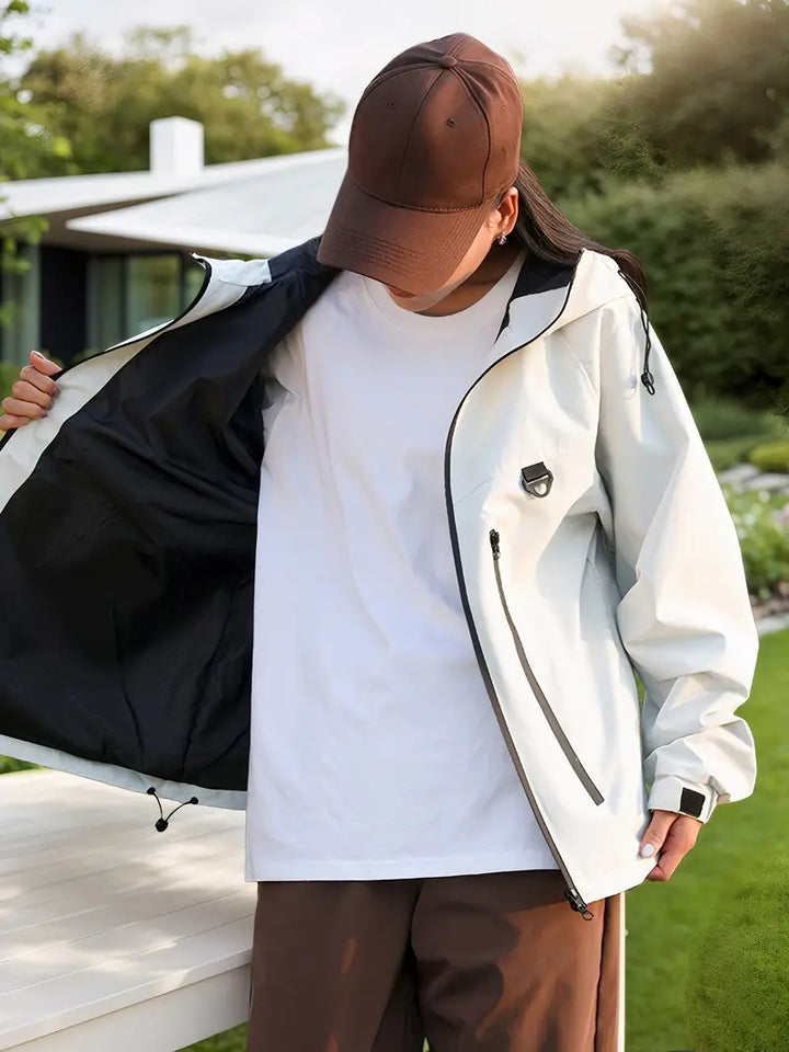 Levoire | Veste Coupe-Vent À Fermeture Éclair Biais Pour Femmes Mannetha