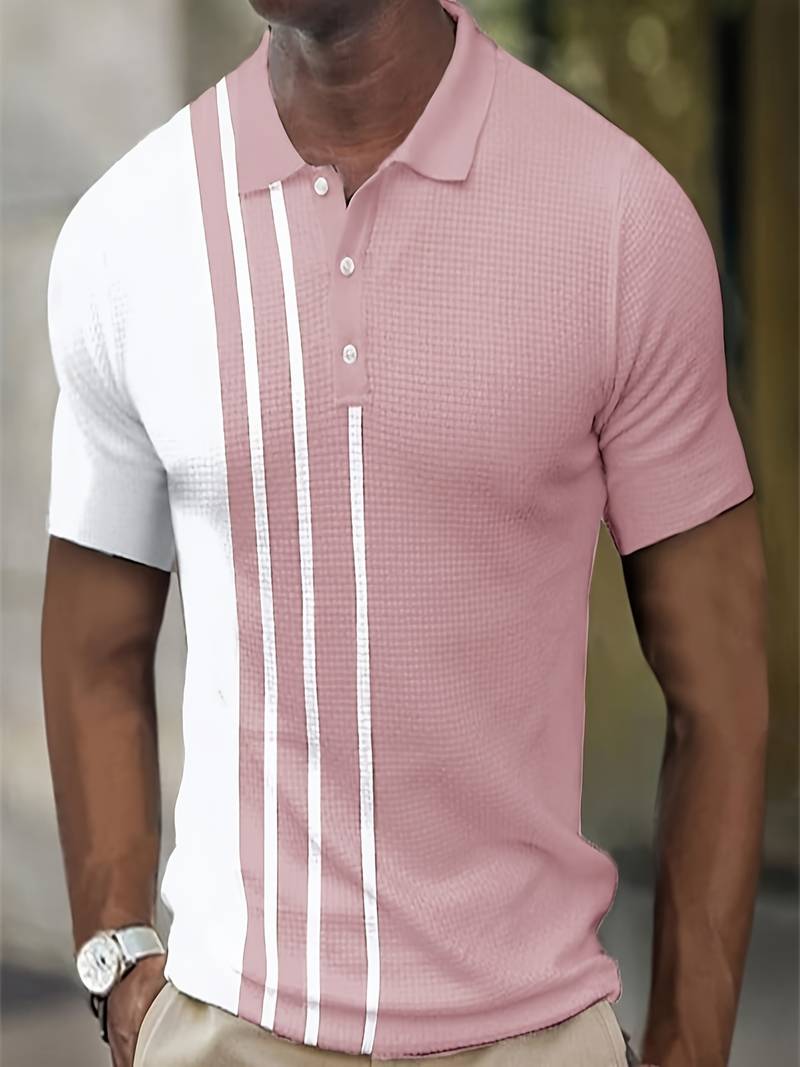 Levoire | Chemise En Bloc De Couleur À Carreaux Et Rayures Rosa