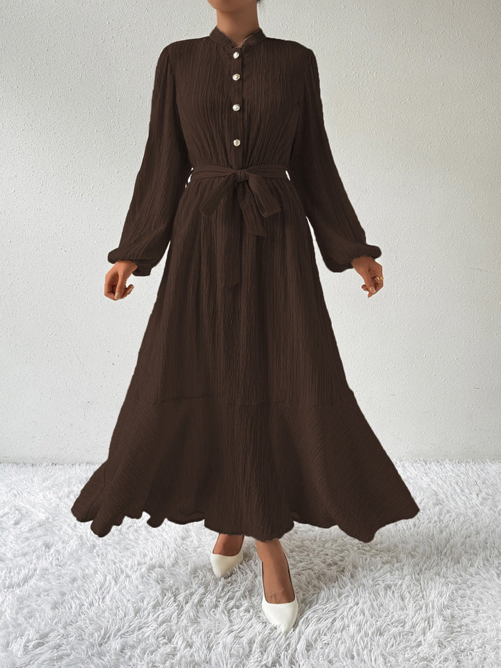 Levoire | Robe À Manches Longues Et Ceinture À Nœuds