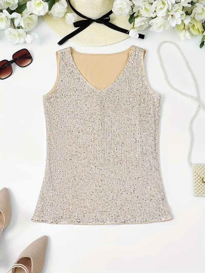 Levoire | Haut De Maillot Sans Manches Avec Des Paillettes