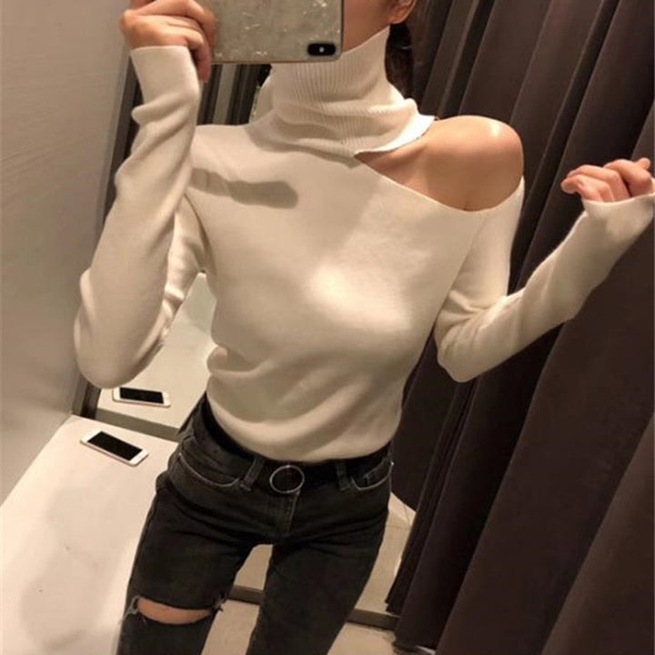 Levoire | Pull À Manches Longues Pour Femmes Look Tendance Blanc Une taille