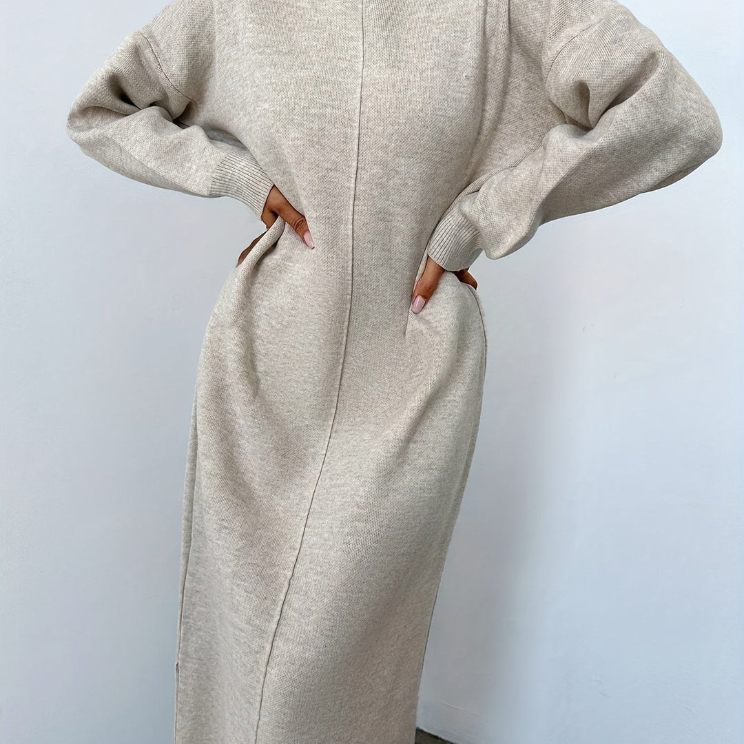 Levoire | Robe Avec Ourlet Fendu Beige