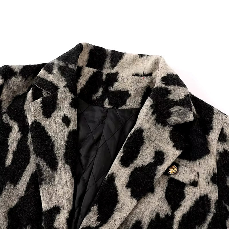 Levoire | Blazer Extravagant Pour Femmes À Imprimé Léopard